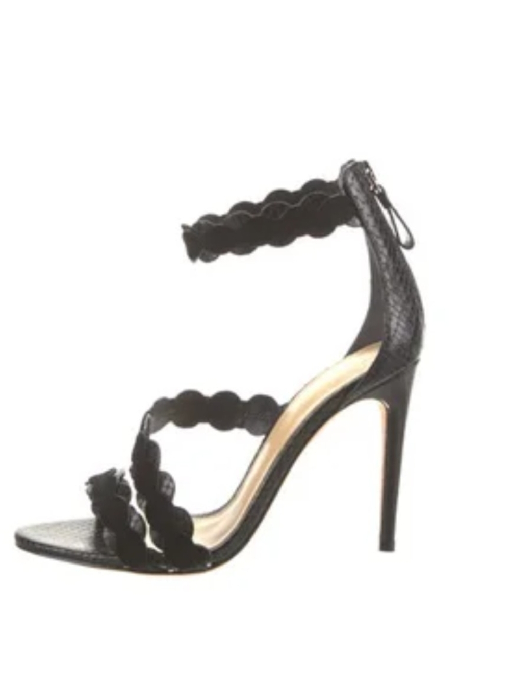 Alexandre Birman Scalloped Accent Sandals